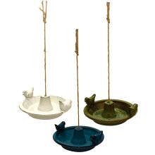 Fuglebad keramikk til oppheng